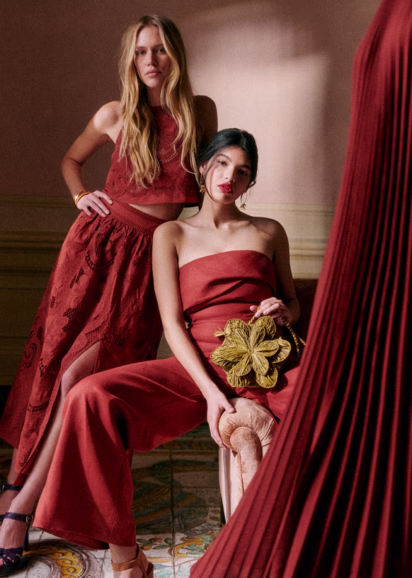 Fashion photography of sezane 2024 campaign