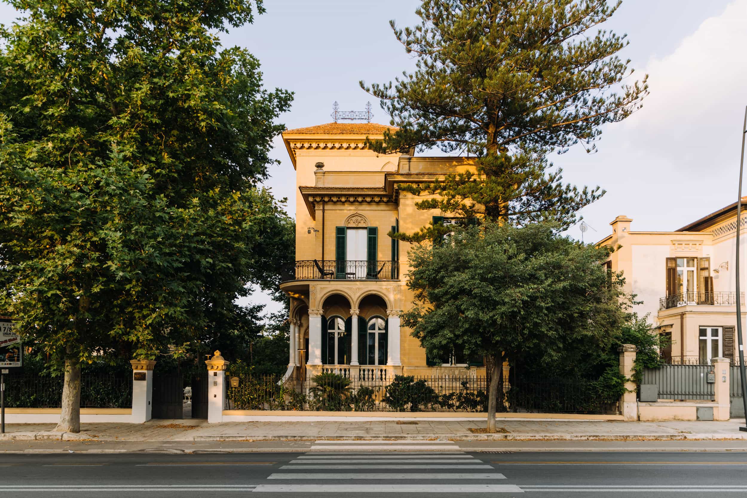 A photo of a liberty villa in Mondello, Palermo