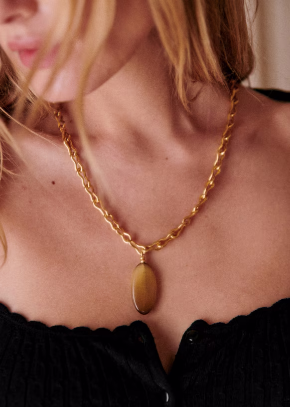 Close-up photography of sezane's jewlery campaign
