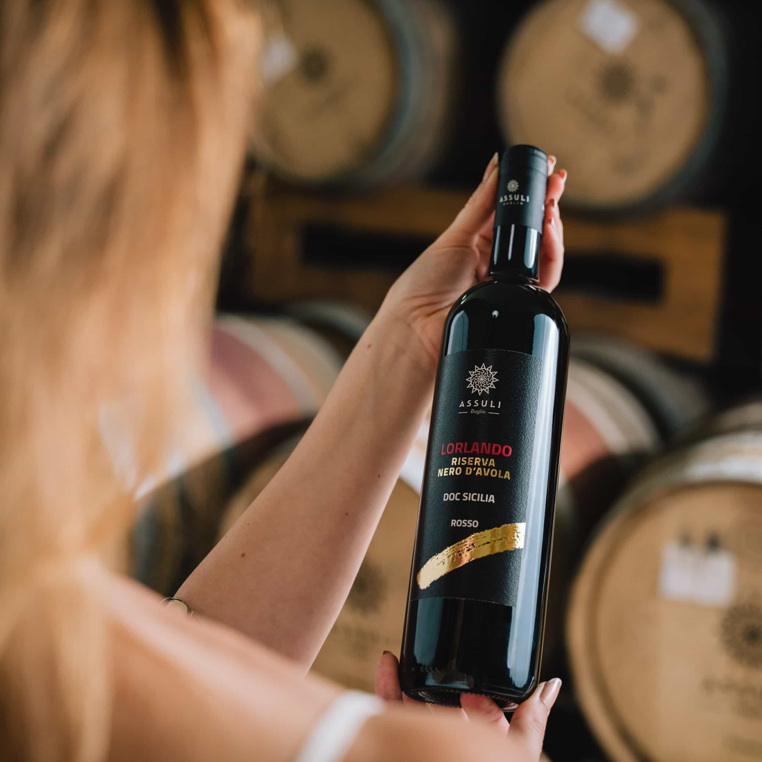 A photo of a bottle of red wine